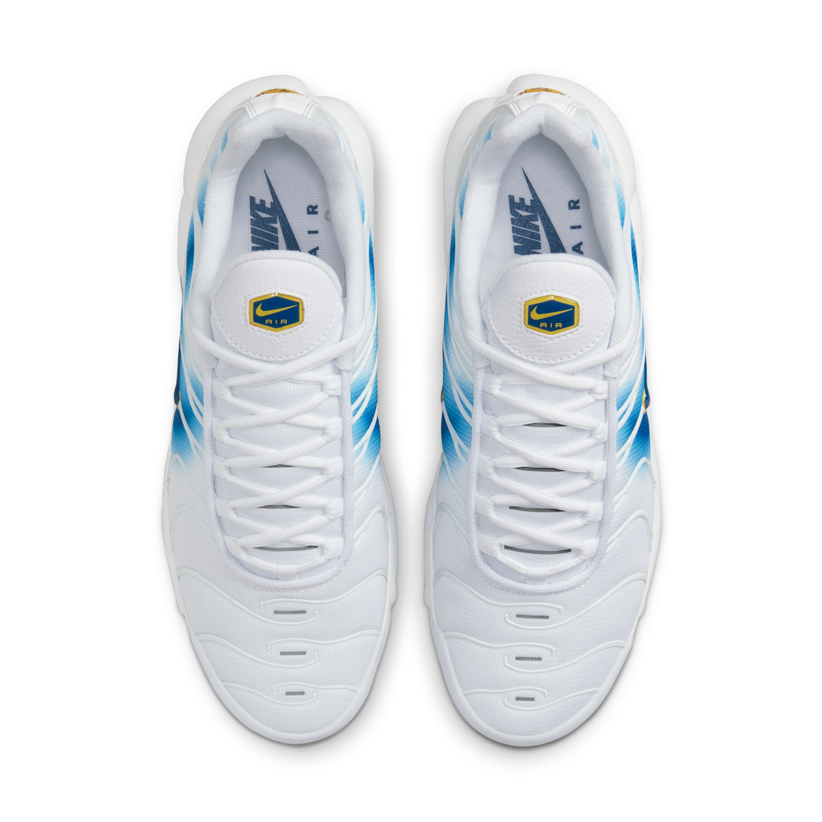 Nike Air Max Plus Spray Paint Swoosh White Blue | DX8962-100