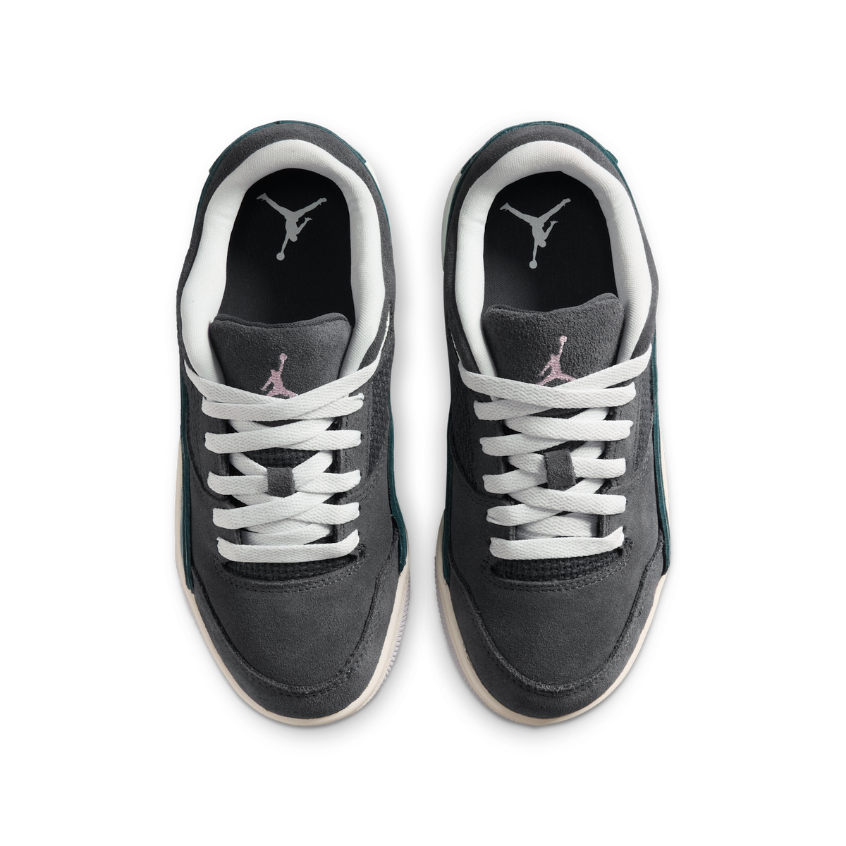 Jordan Flight Court Anthracite Iris Whisper Barely Green (GS)