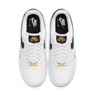 Nike Air Force 1 Low '07 Essential White Black Gold Mini Swoosh (Women's)