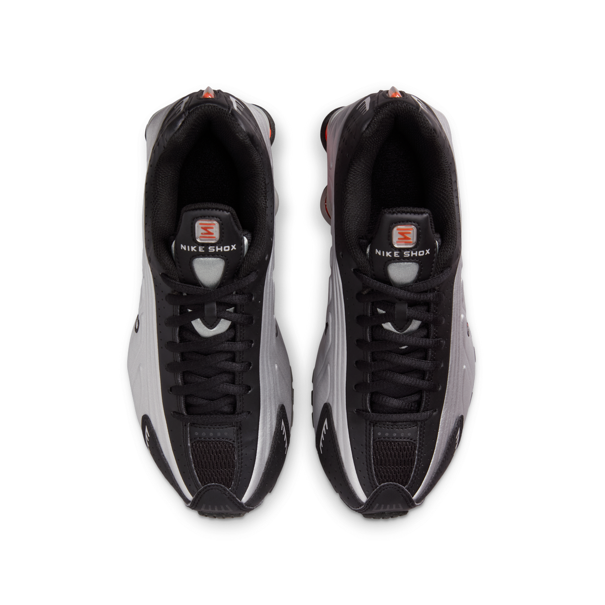 Nike Shox R4 Metallic Silver Black Picante Red (GS)