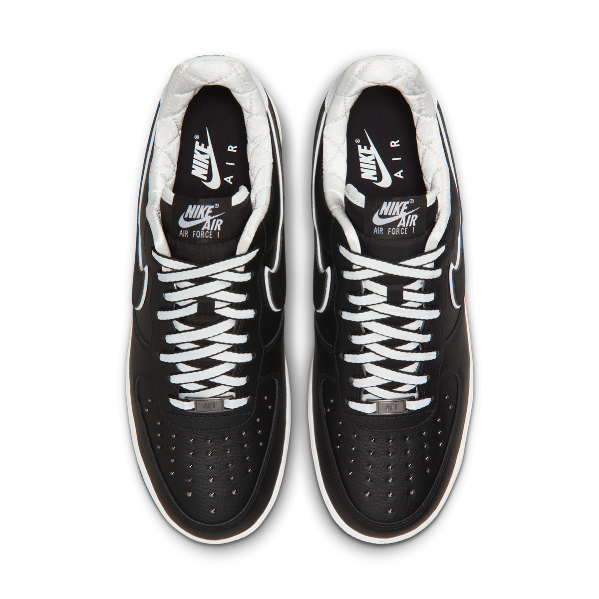Nike Air Force 1 Low '07 Premium Black White Metallic Dark Grey
