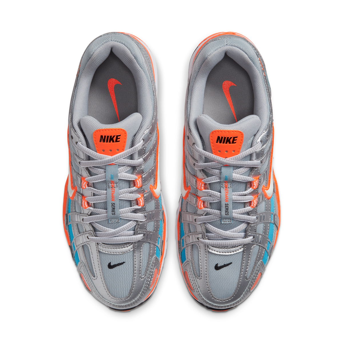 Nike P-6000 Metallic Silver Crimson Blue Fury (Women's)