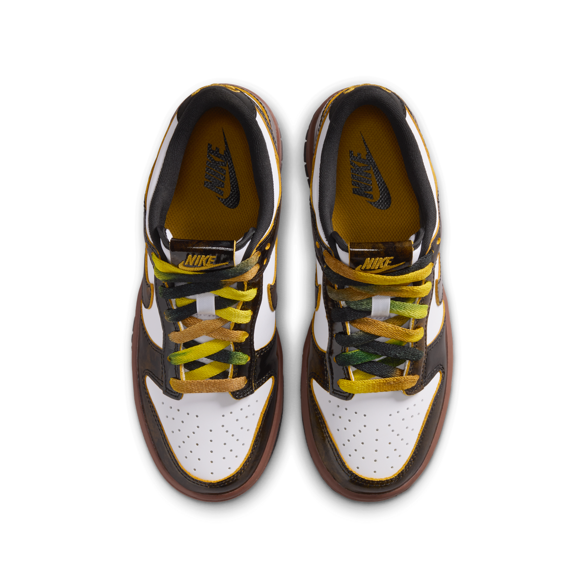 Nike Dunk Low SE Panda-Monium White Black Fauna Brown (GS)