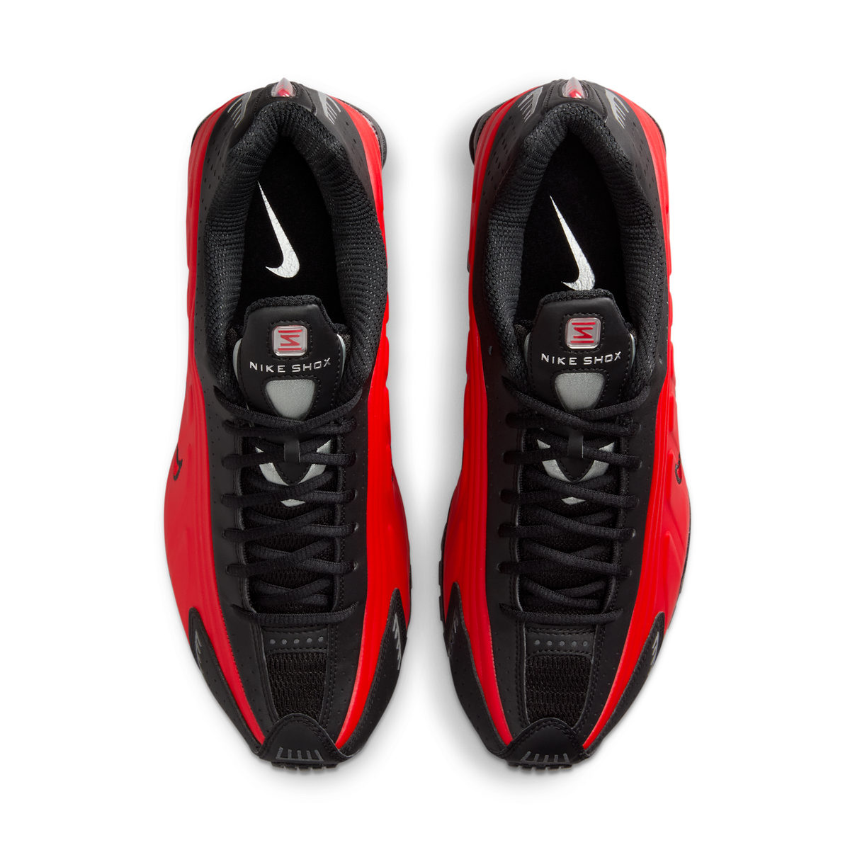 Nike Shox R4 University Red Black Metallic Silver