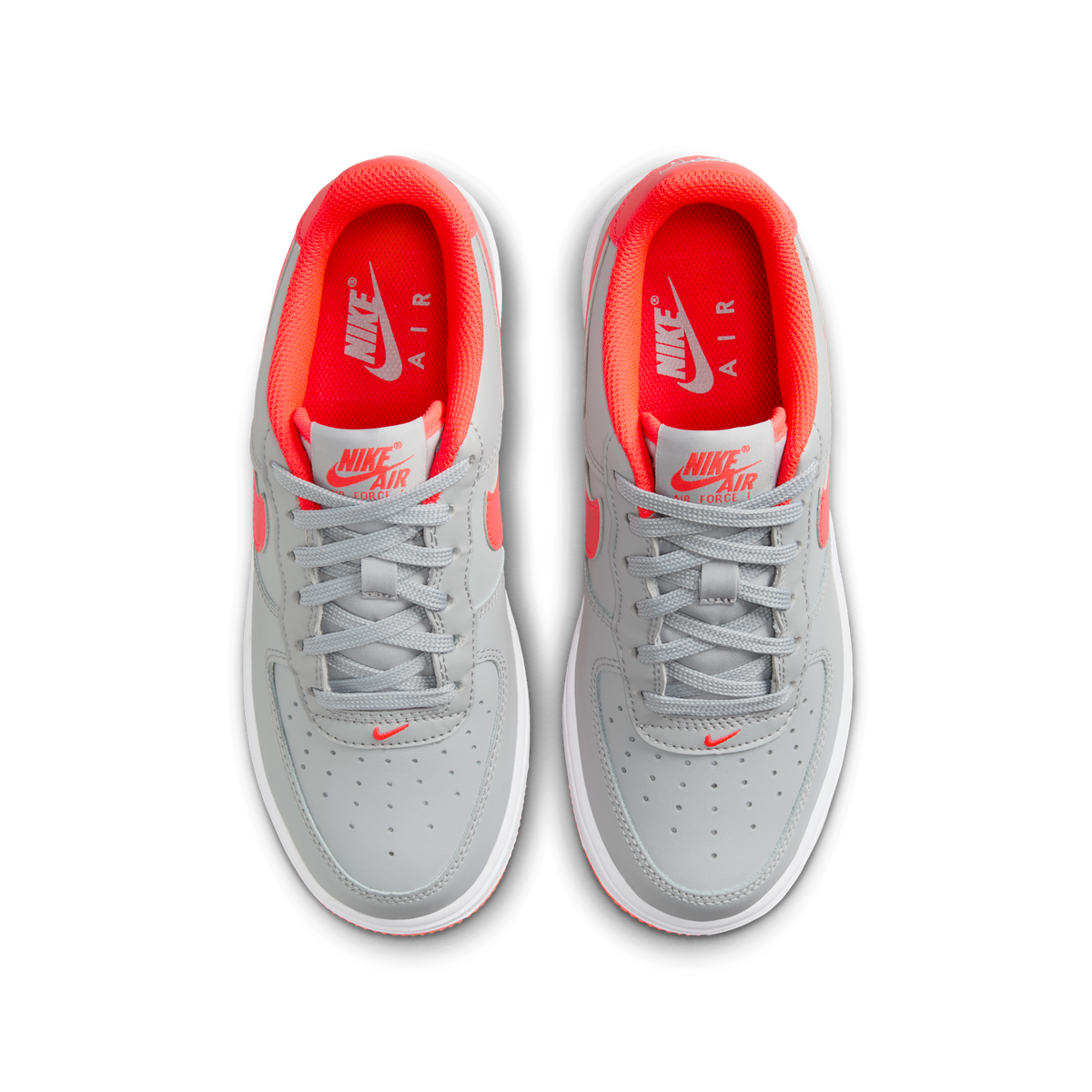 Nike Air Force 1 Low Light Smoke Bright Crimson (GS)