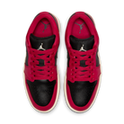 Jordan 1 Low Mystic Hibiscus Black (Women's)