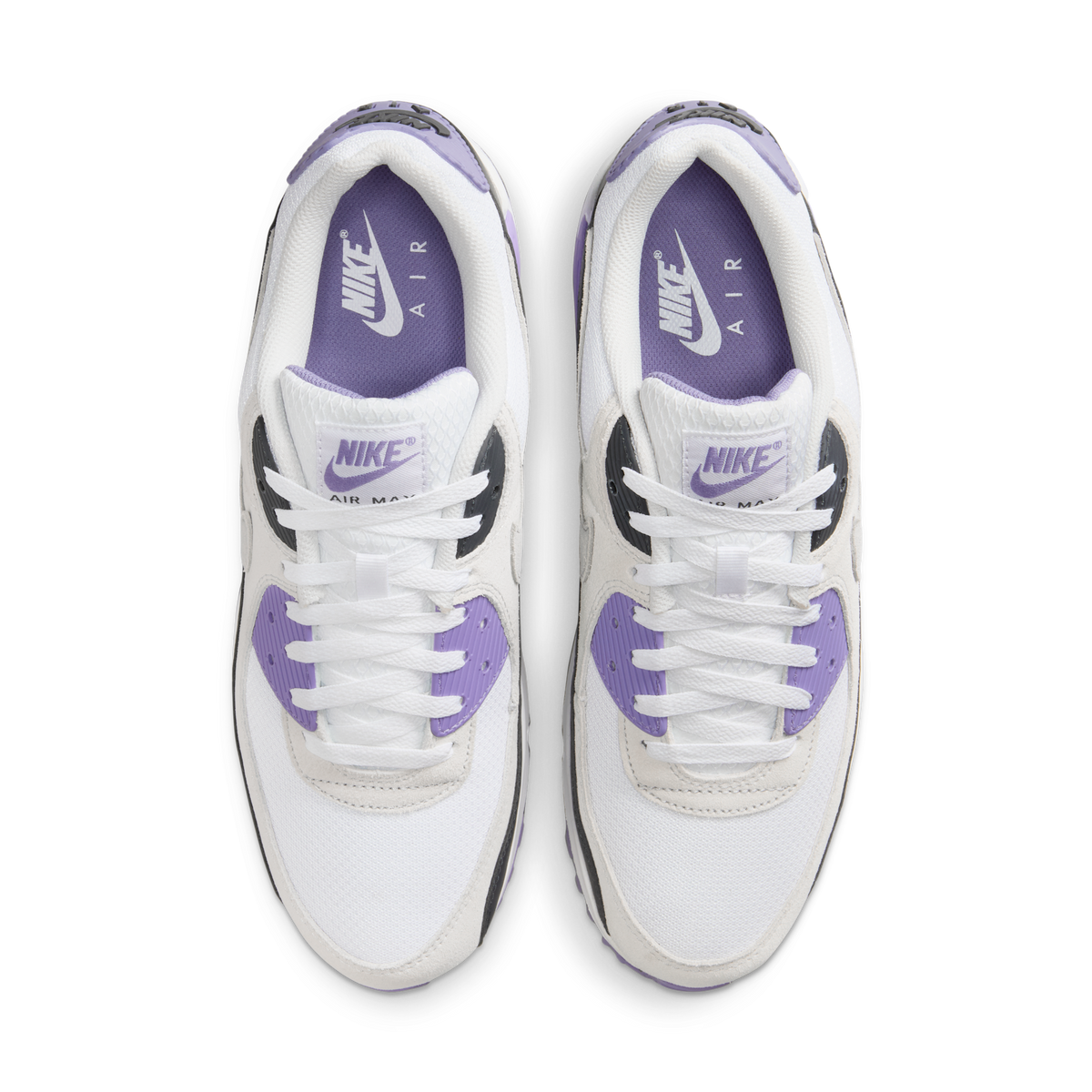 Nike Air Max 90 White Dusty Amethyst Photon Dust Light Smoke Grey