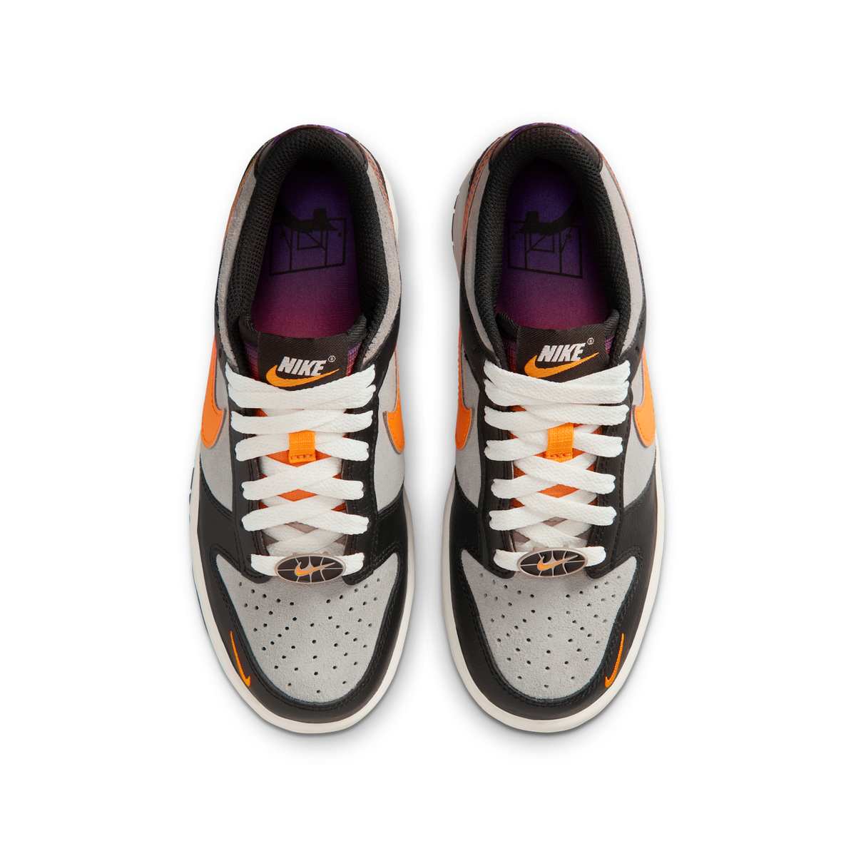Nike Dunk Low Medium Grey Black Orange Peel (GS)