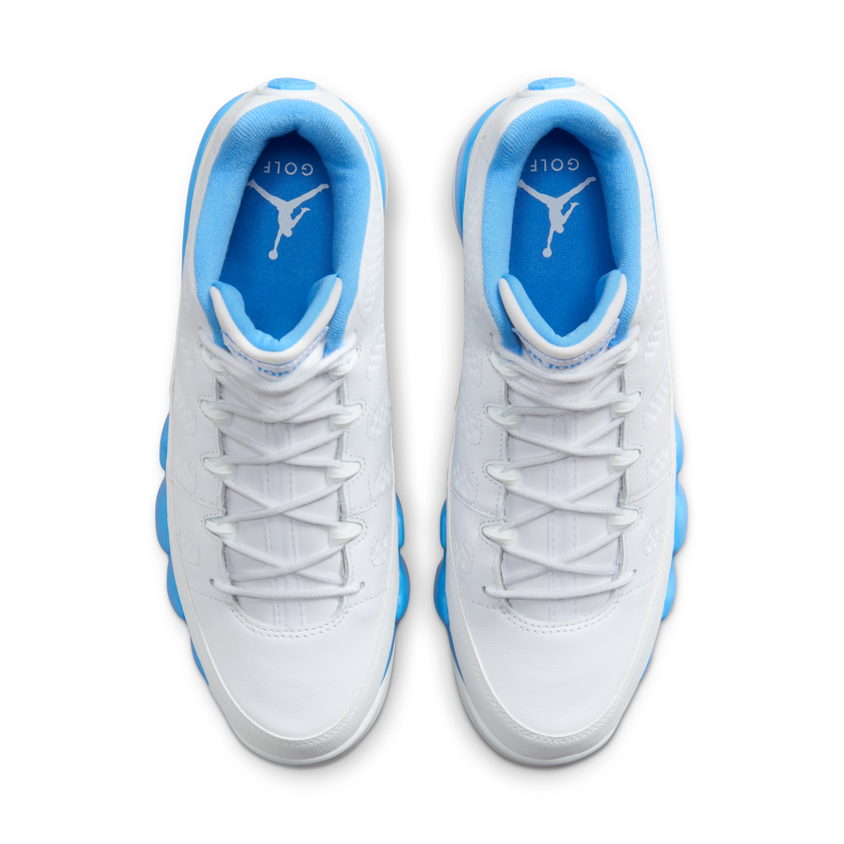 Jordan 9 Retro Low Golf White University Blue