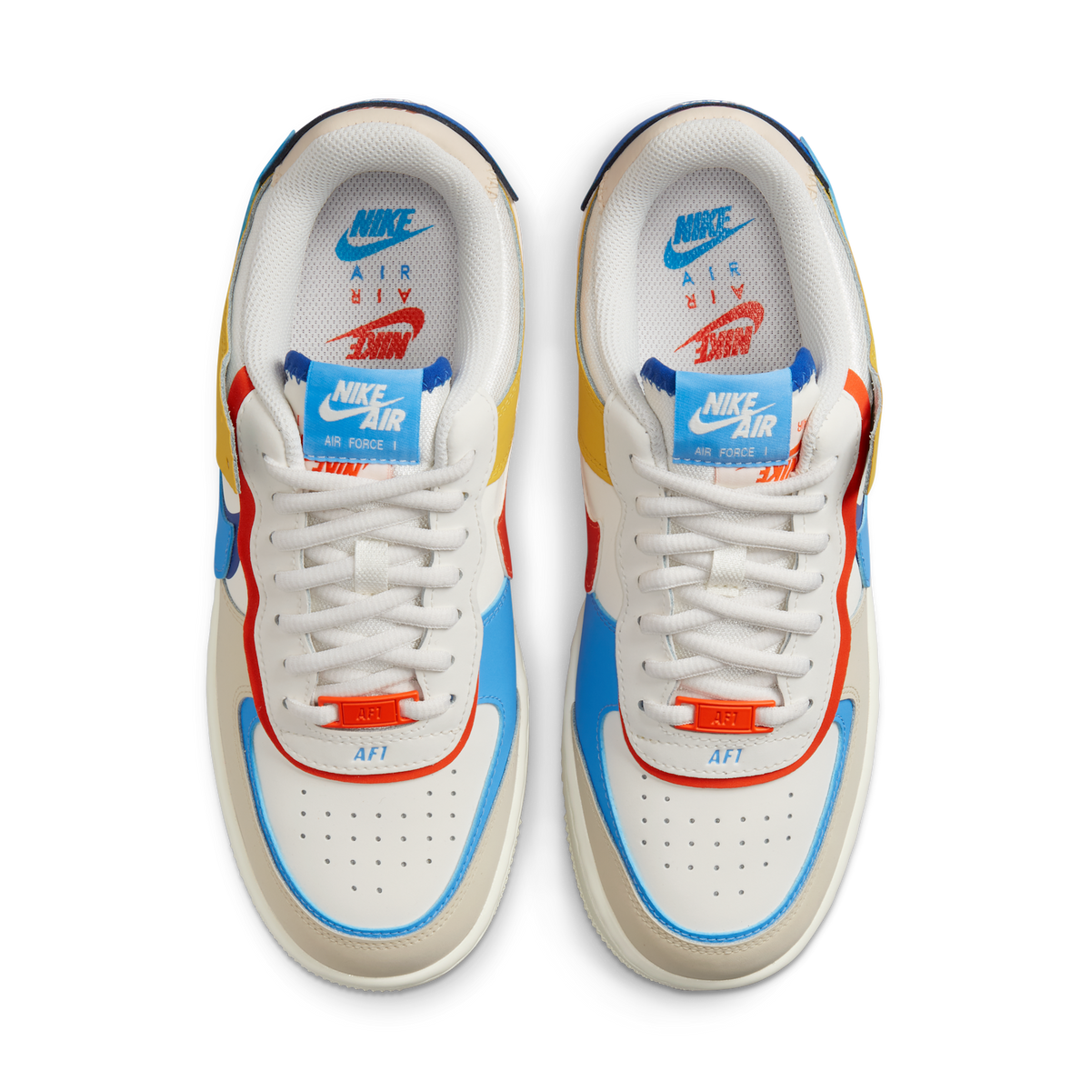 Nike Air Force 1 Low Shadow Sail Game Royal Rush Orange University Blue (Women's)