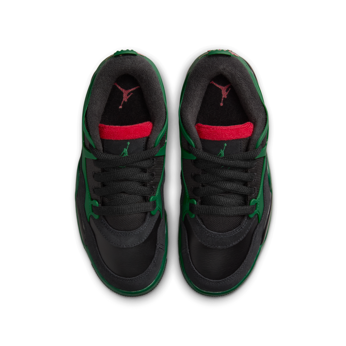 Jordan 4 RM Black Gorge Green Varsity Red (GS)