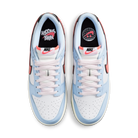Nike Dunk Low Smiley Swoosh White Hydrogen Blue Crimson