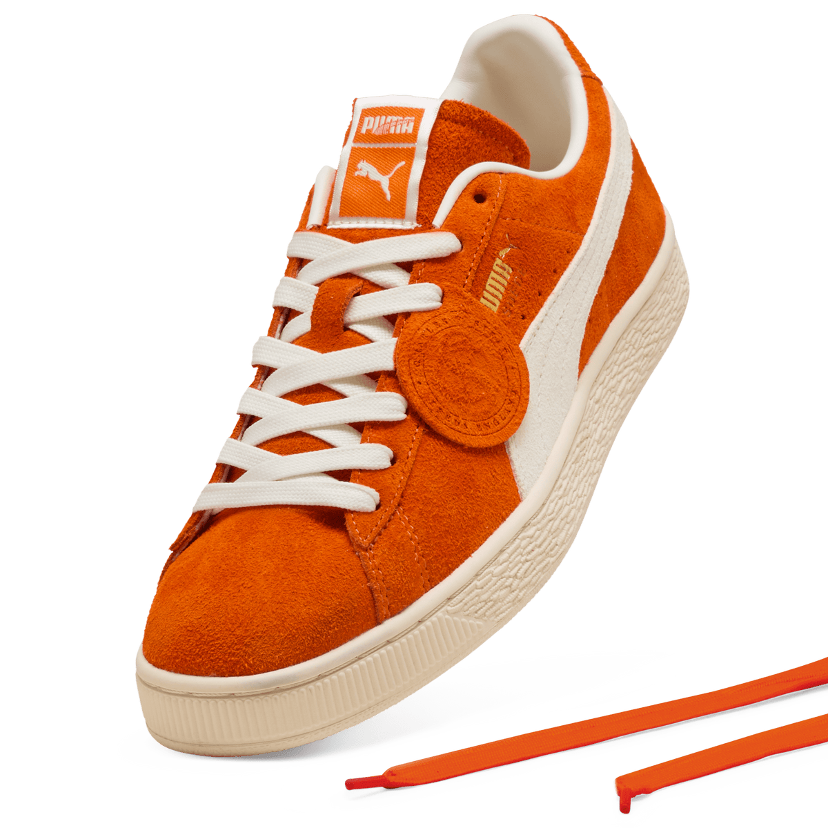 Puma Suede Charles F. Stead Orange Glo White | 403766-02