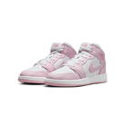 Jordan 1 Mid Pink Foam Fire Red (GS)