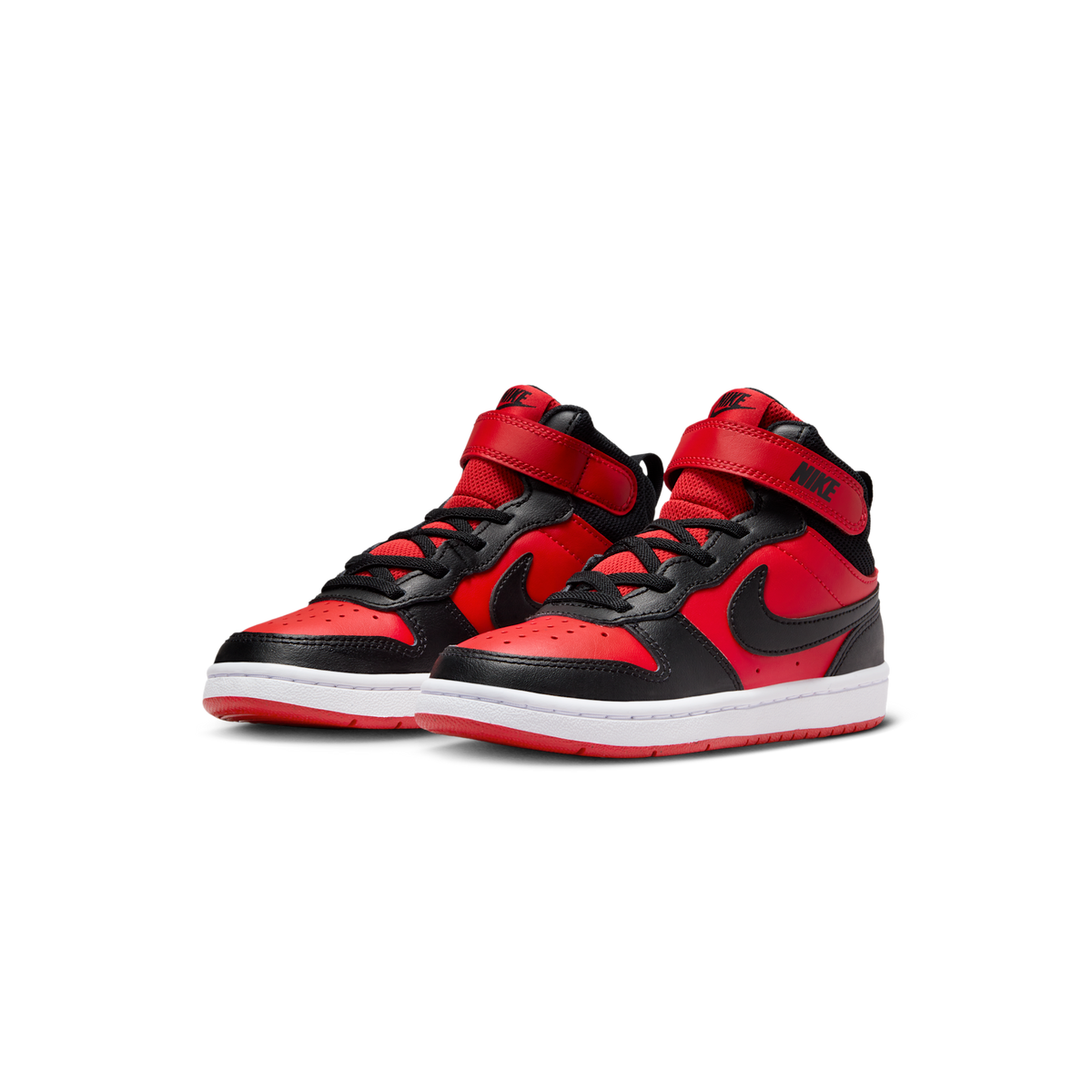 Nike Court Borough Mid 2 Black University Red (PS)