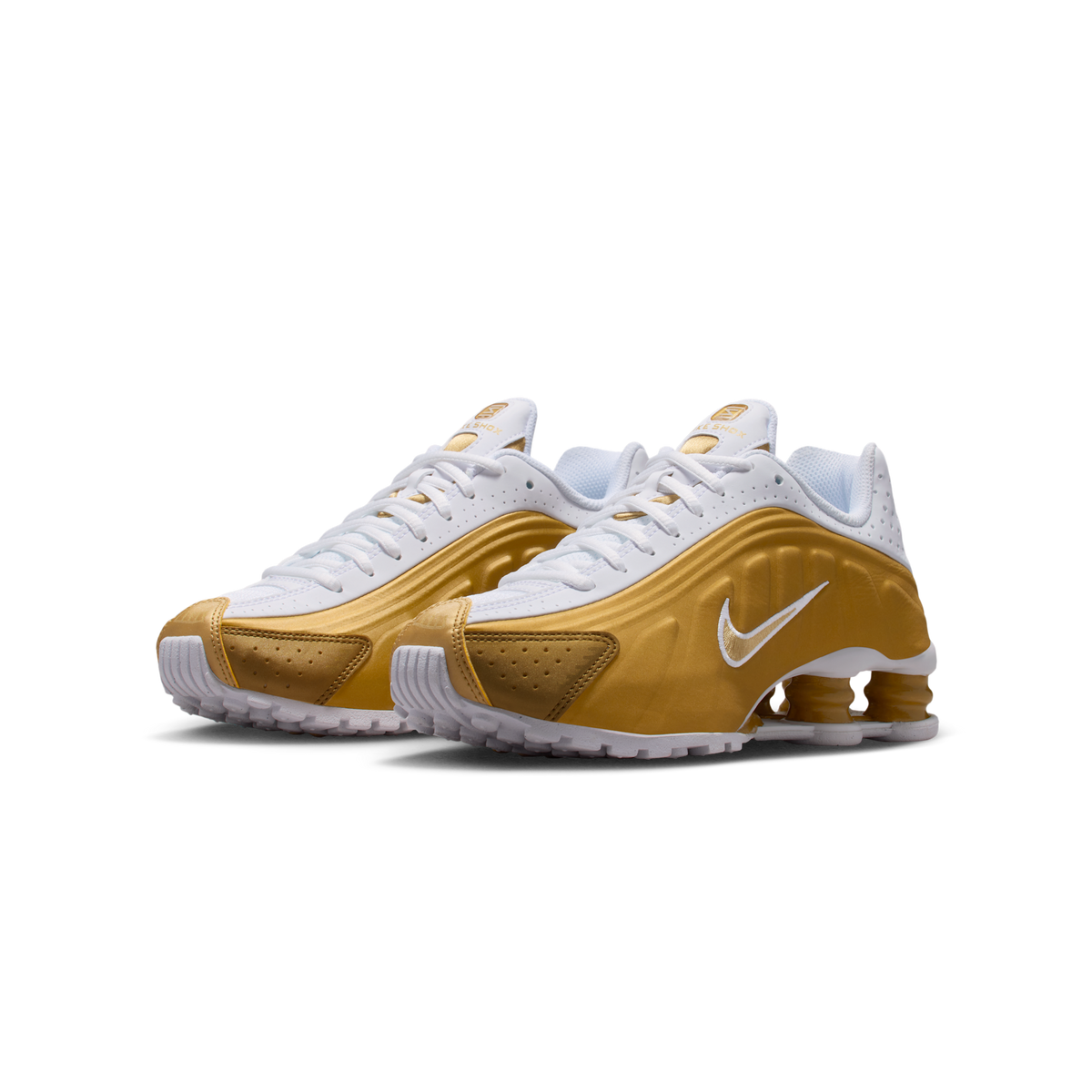 Nike Shox R4 Metallic Gold White (GS)