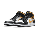 Jordan 1 Mid White Pollen Black