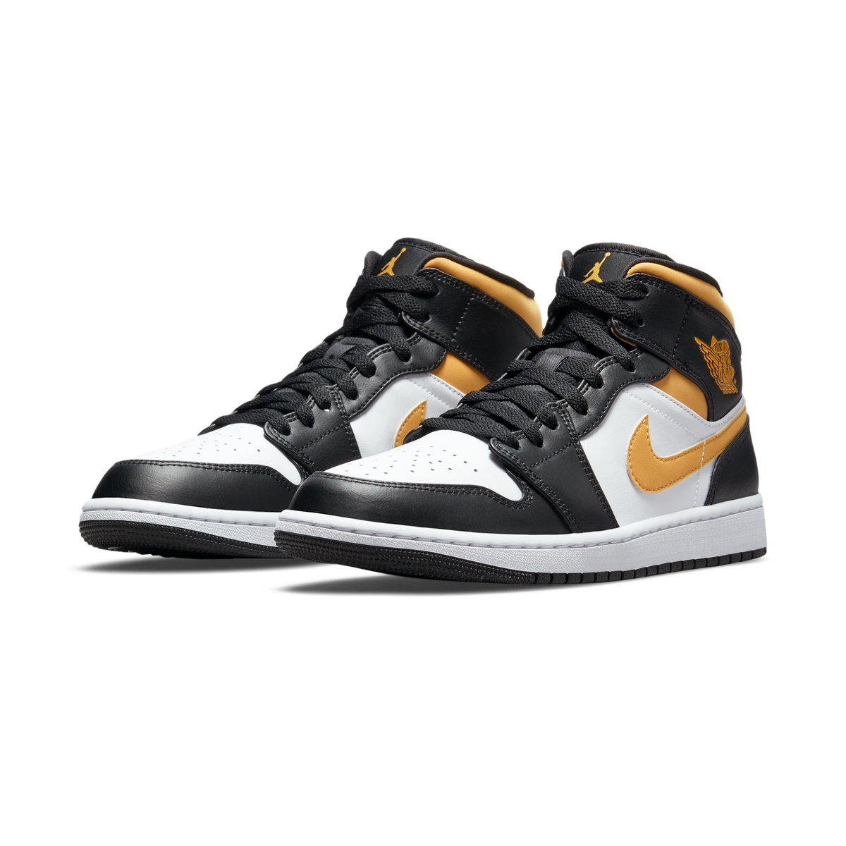 Jordan 1 Mid White Pollen Black