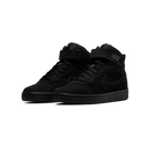 Nike Court Borough Mid 2 Triple Black Nubuck (GS)