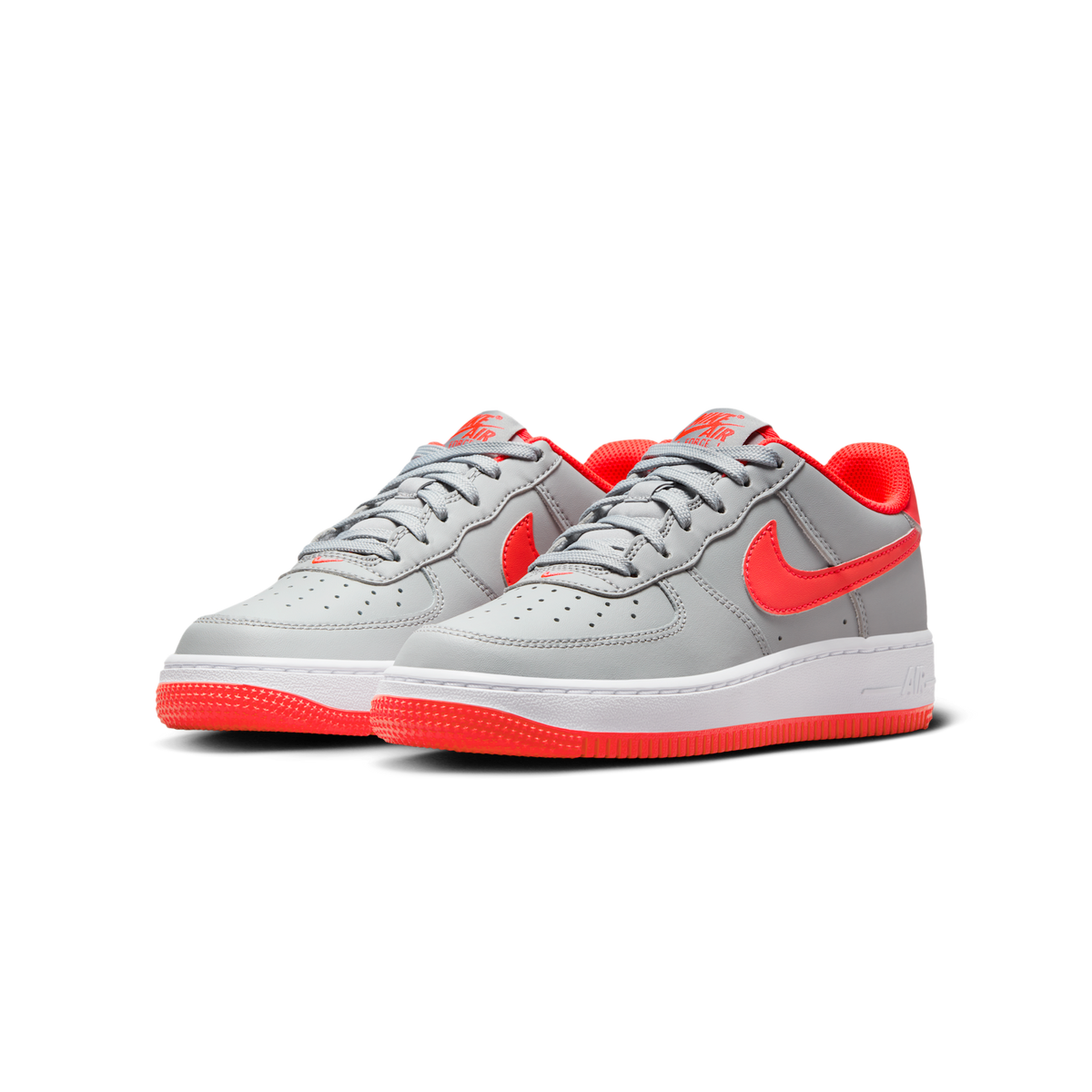 Nike Air Force 1 Low Light Smoke Bright Crimson (GS)