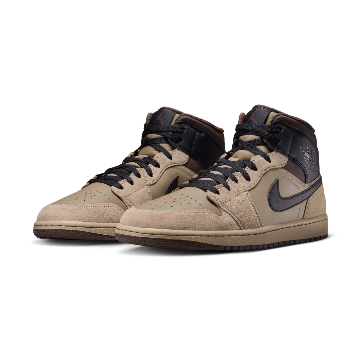 Jordan 1 Mid Khaki Baroque Brown
