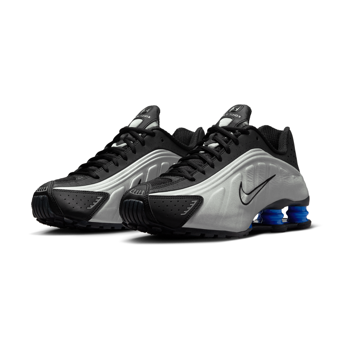 Nike Shox R4 Metallic Silver Black Racer Blue (Women's) | AR3565-006