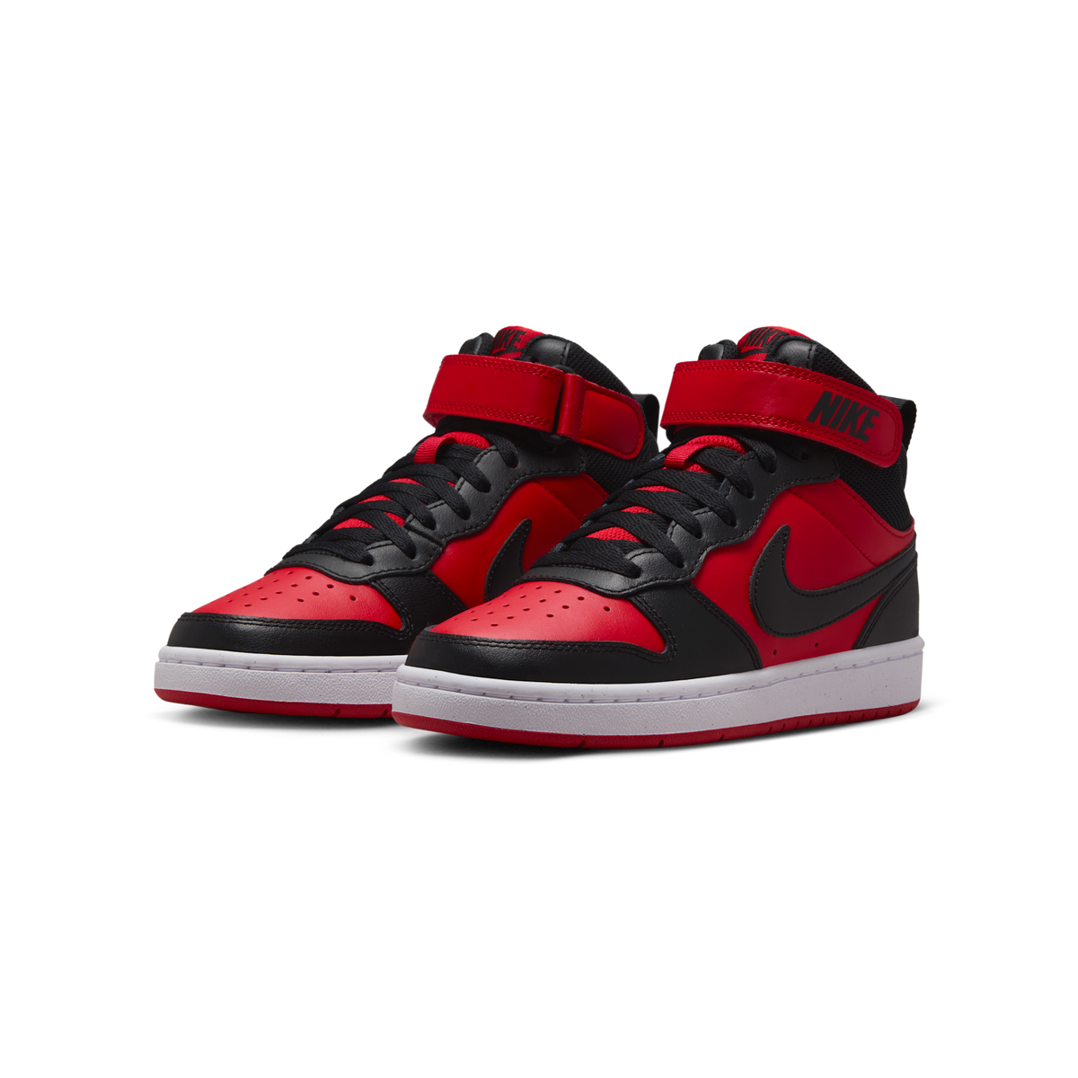 Nike Court Borough Mid 2 University Red White Black (GS)