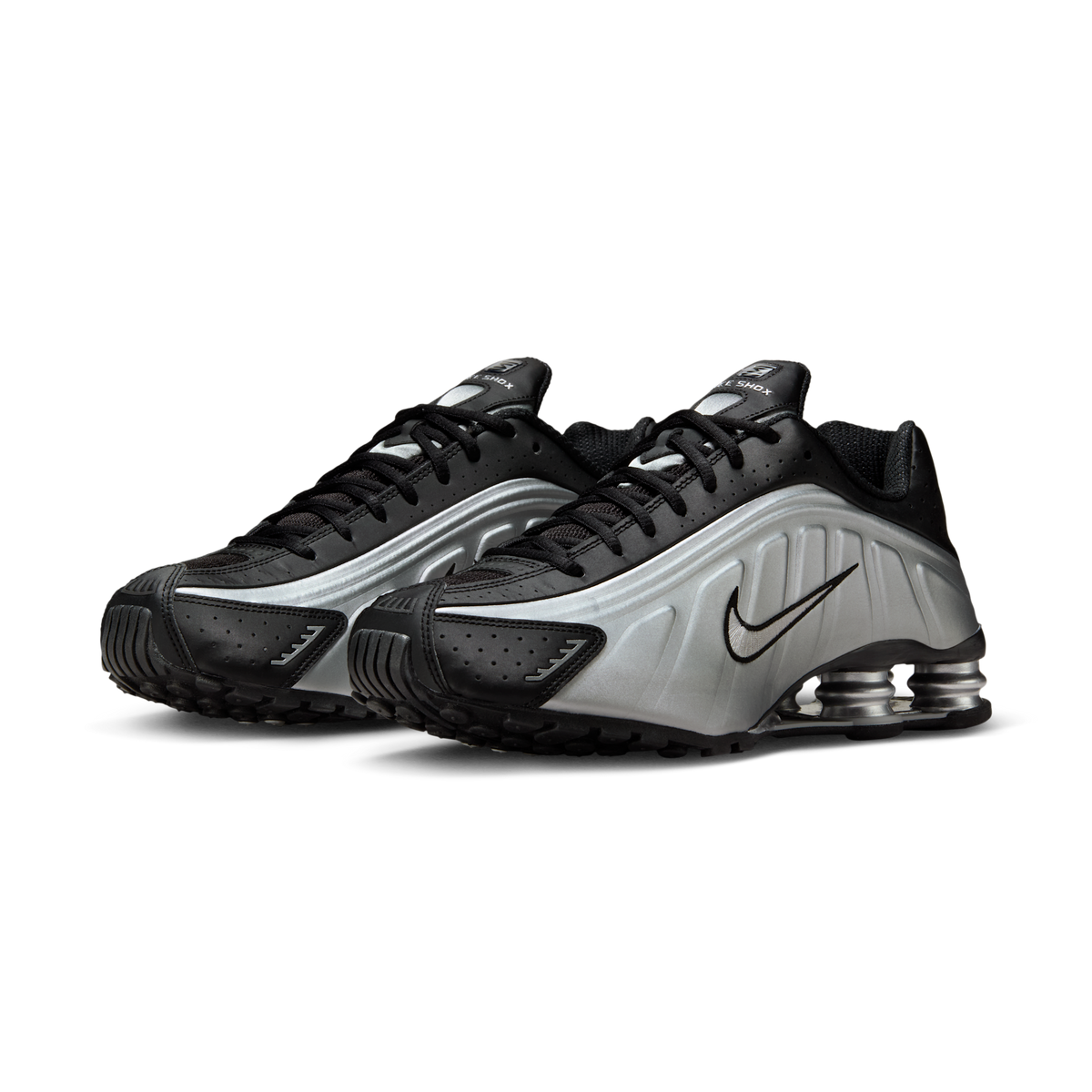 Nike Shox R4 Metallic Silver Black | HQ1988-007