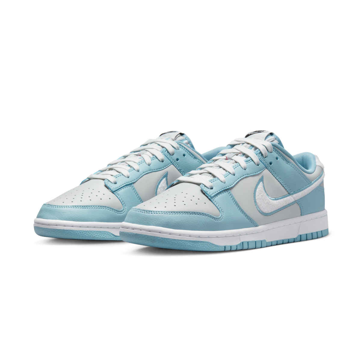 Nike Dunk Low Retro Fleece Swoosh Worn Blue