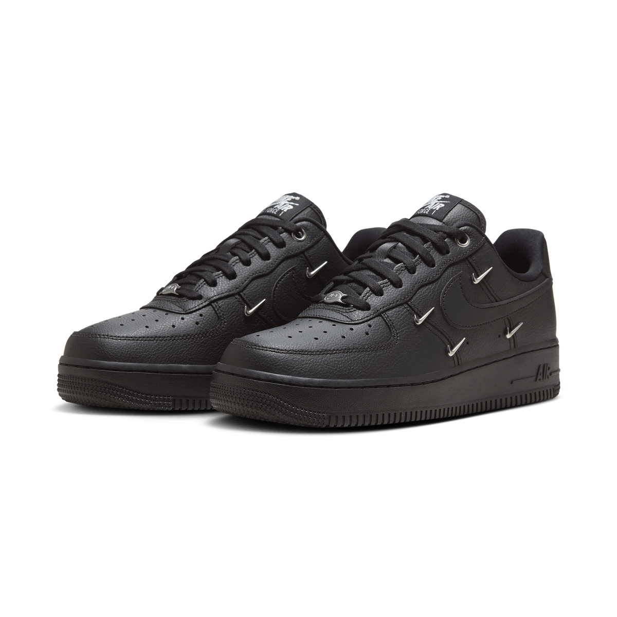 Nike Air Force 1 Low '07 LX Black Silver Mini Swoosh (Women's)