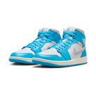 Jordan 1 Mid Dark Powder Blue White Sail Neutral Grey (Women's)
