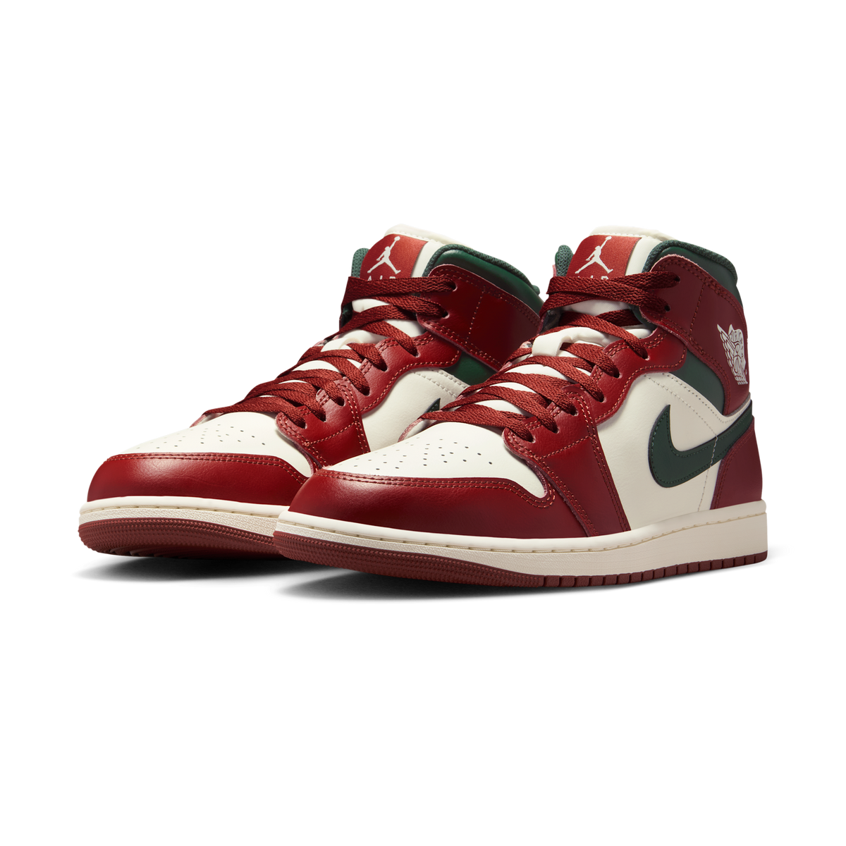 Jordan 1 Mid Redstone Midnight Green