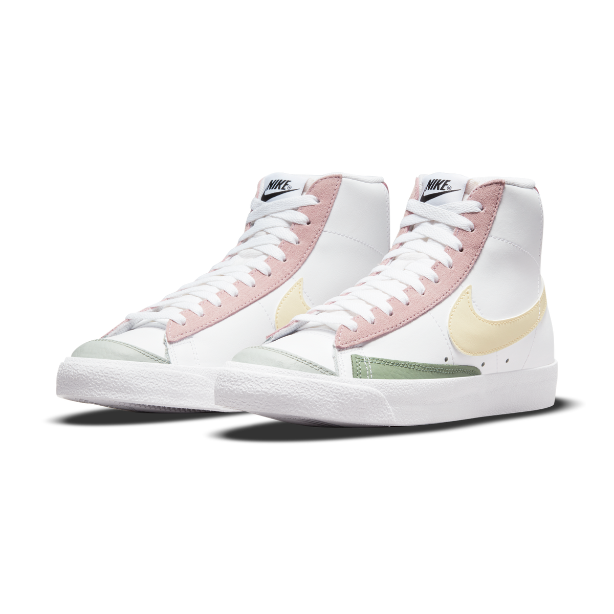 Nike Blazer Mid 77 White Pink Green Yellow (Women's) | DN5052-100