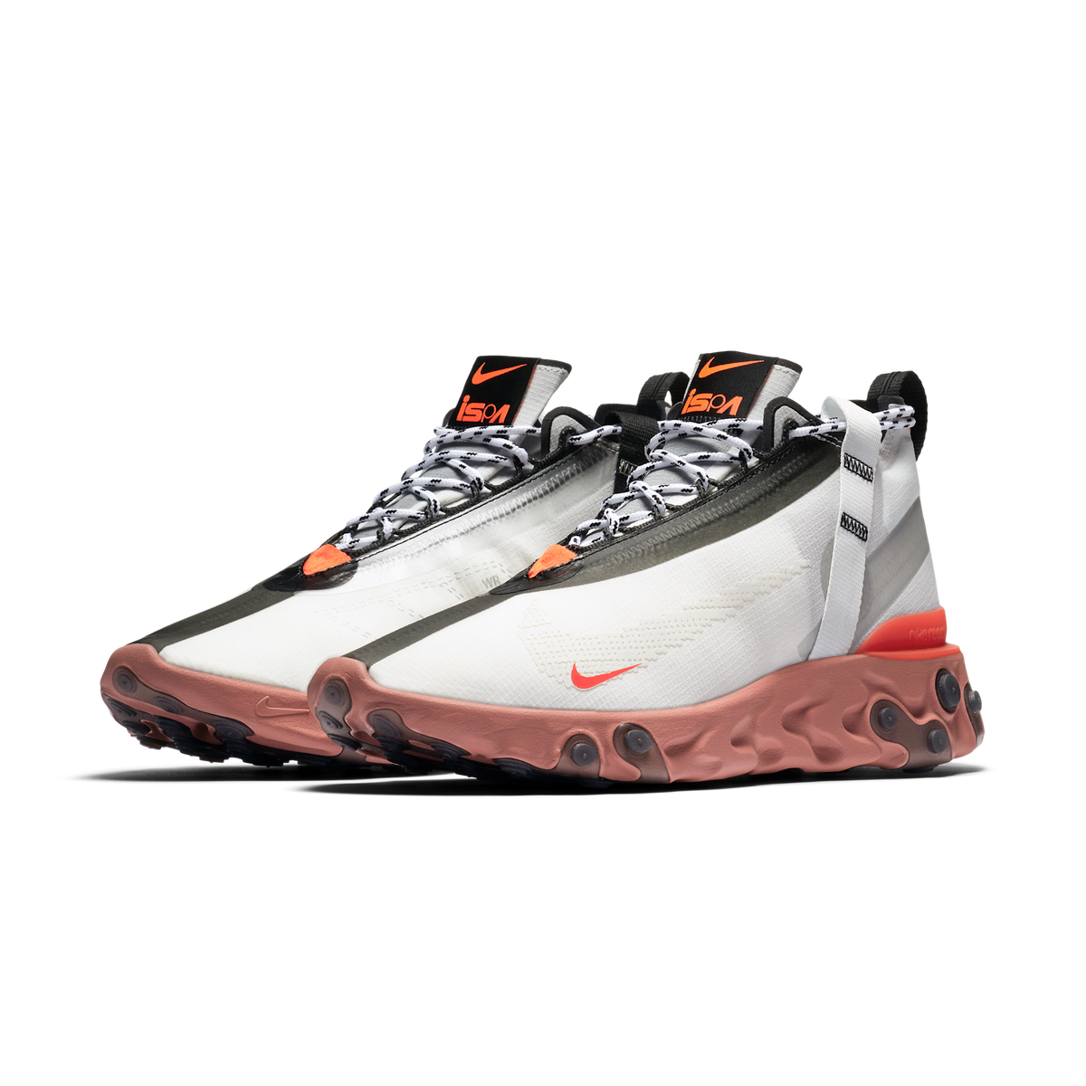 Nike React Runner Mid WR ISPA White Light Crimson | AT3143-100