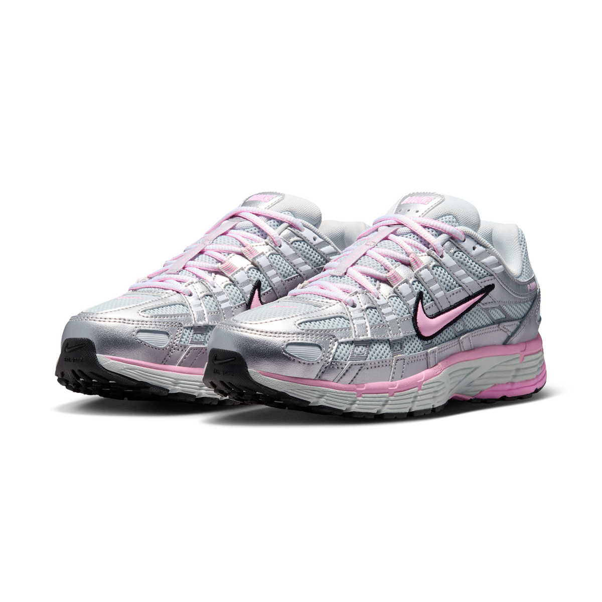Nike P-6000 Pure Platinum Metallic Silver Black Pink (Women's)