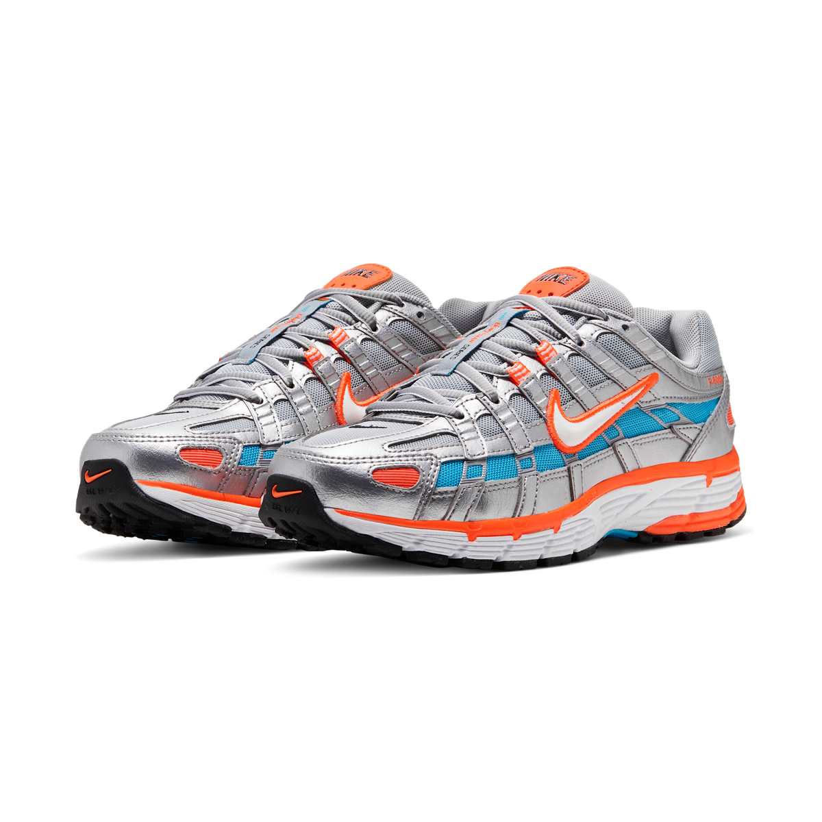 Nike P-6000 Metallic Silver Crimson Blue Fury (Women's)