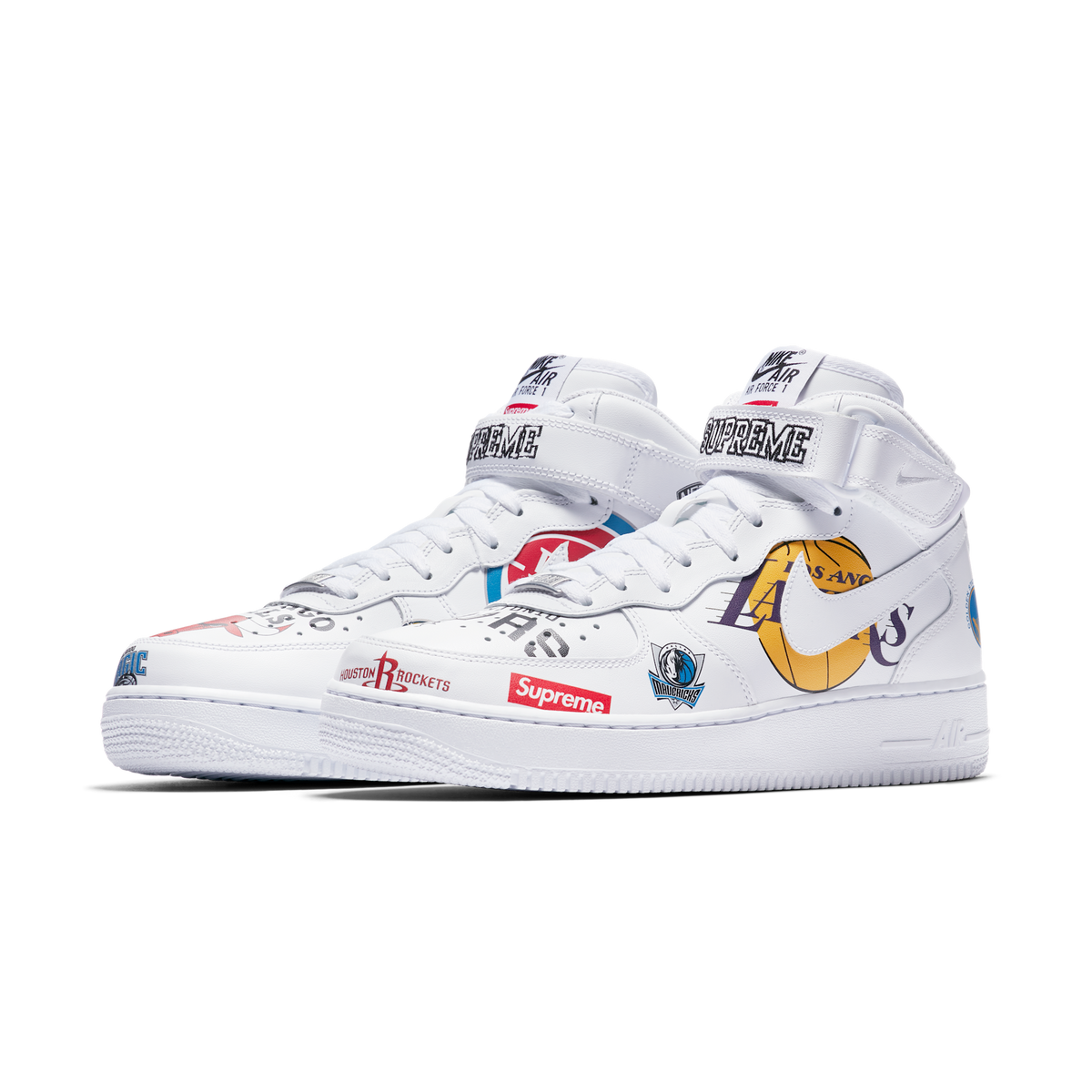 Nike Air Force 1 Mid Supreme NBA White