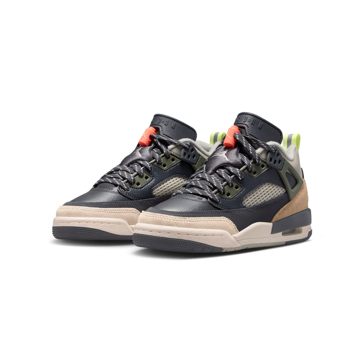 Jordan Spizike Low Anthracite Mango Cargo Khaki (GS)