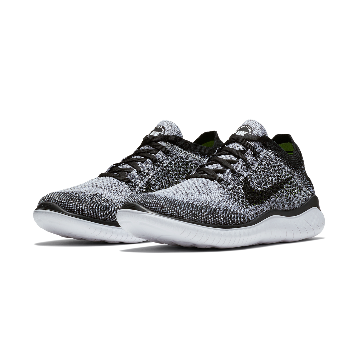 Nike Free RN Flyknit 2018 Black White Ombre