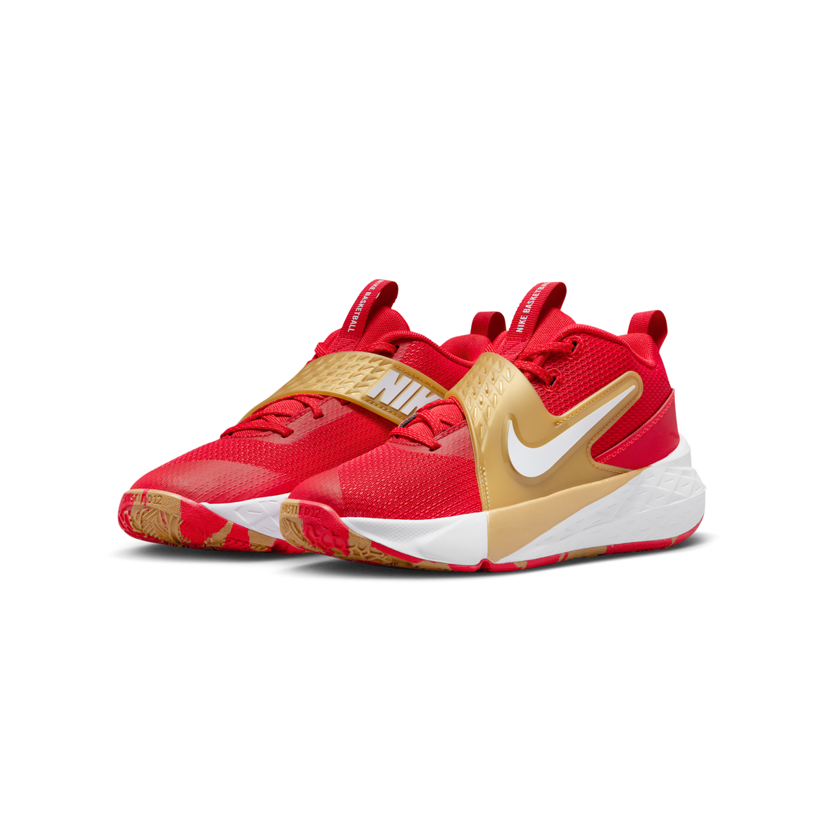 Nike Team Hustle D 12 University Red Gold White (GS)