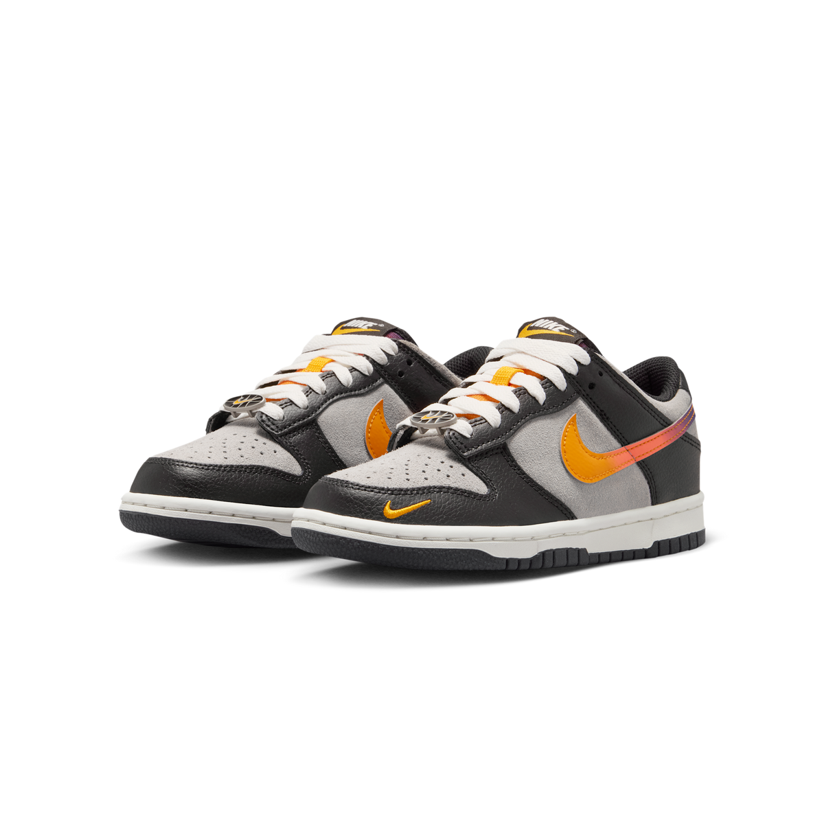 Nike Dunk Low Medium Grey Black Orange Peel (GS)
