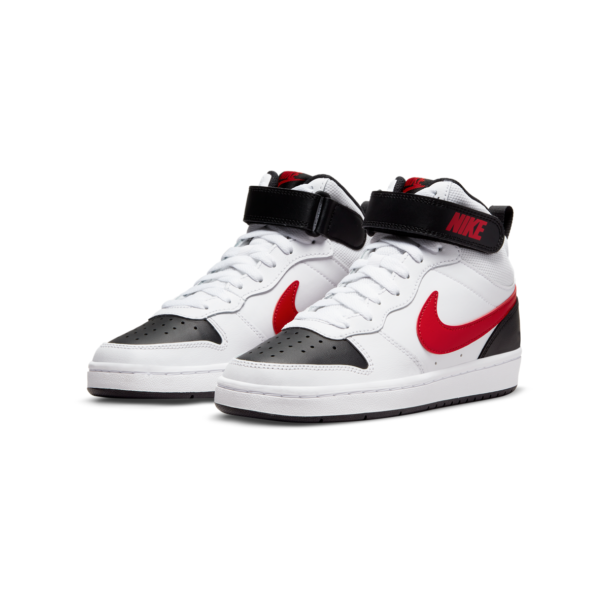 Nike Court Borough Mid 2 White University Red (GS)