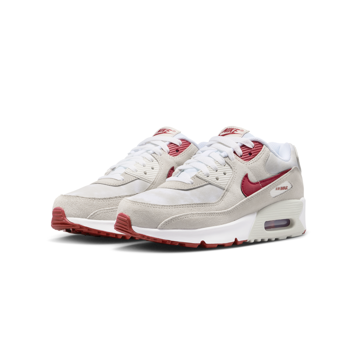 Nike Air Max 90 SE White Light Bone Crimson (GS)