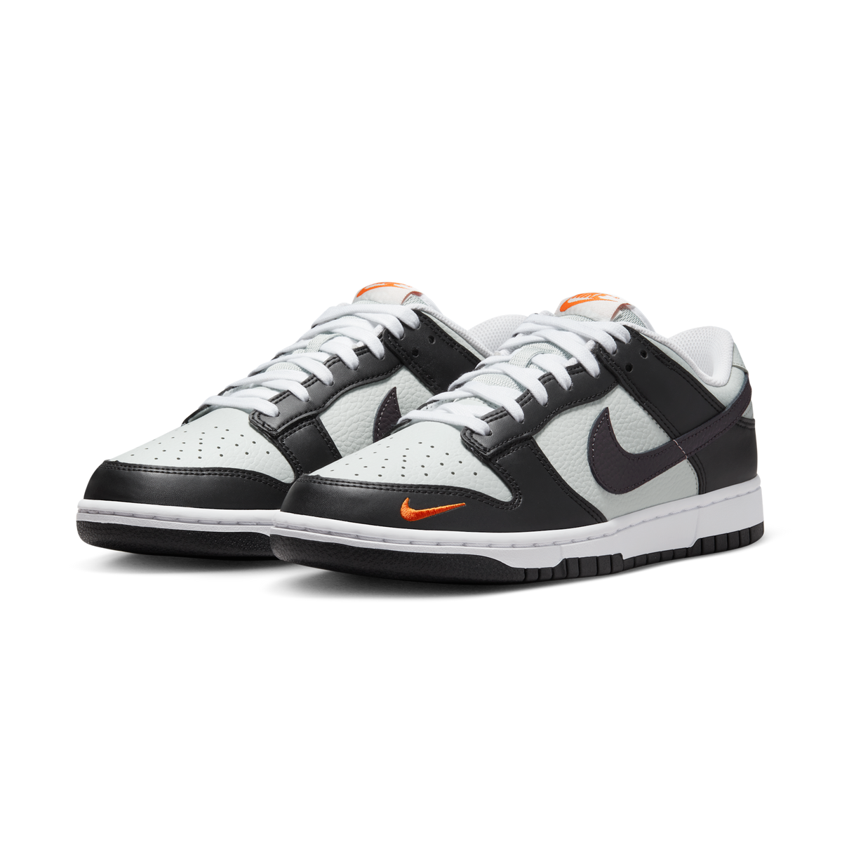 Nike Dunk Low Black Total Orange Mini Swoosh | FN7808-001