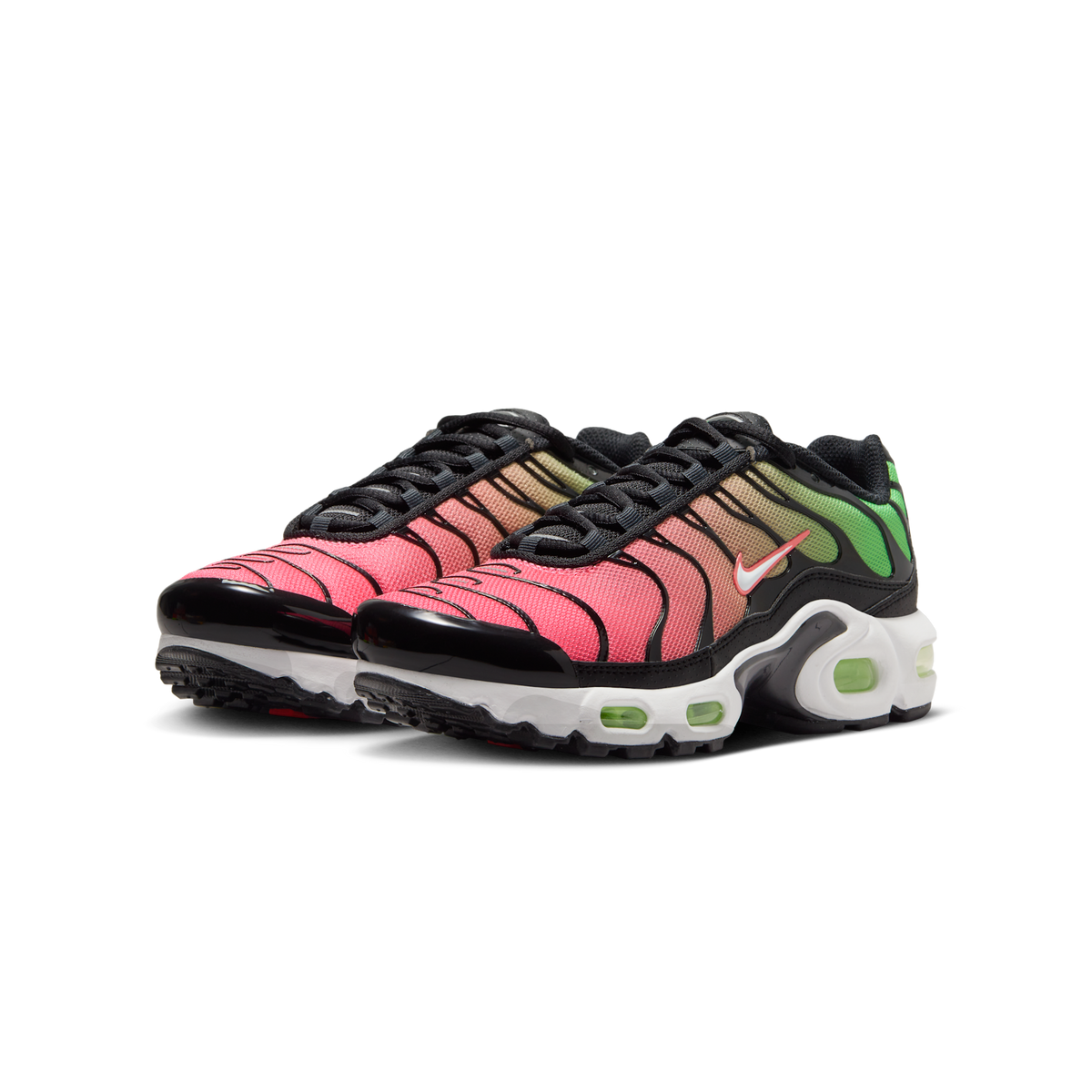 Nike Air Max Plus Black Green Strike Flash Crimson White (GS)