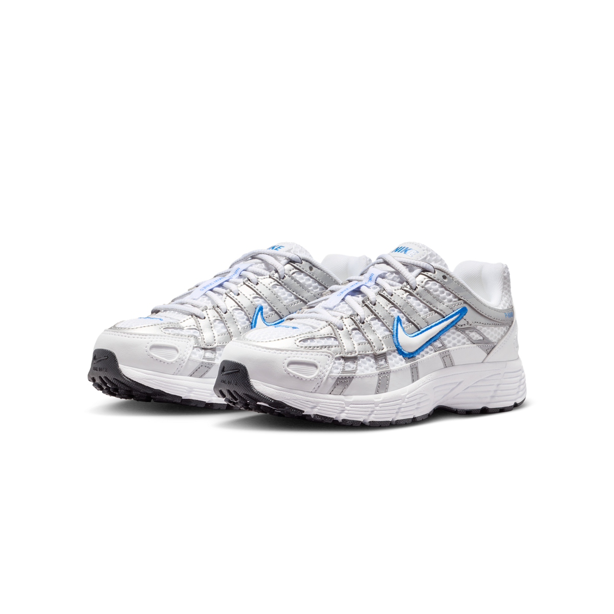 Nike P-6000 White Blue Crystal Metallic Silver (GS)