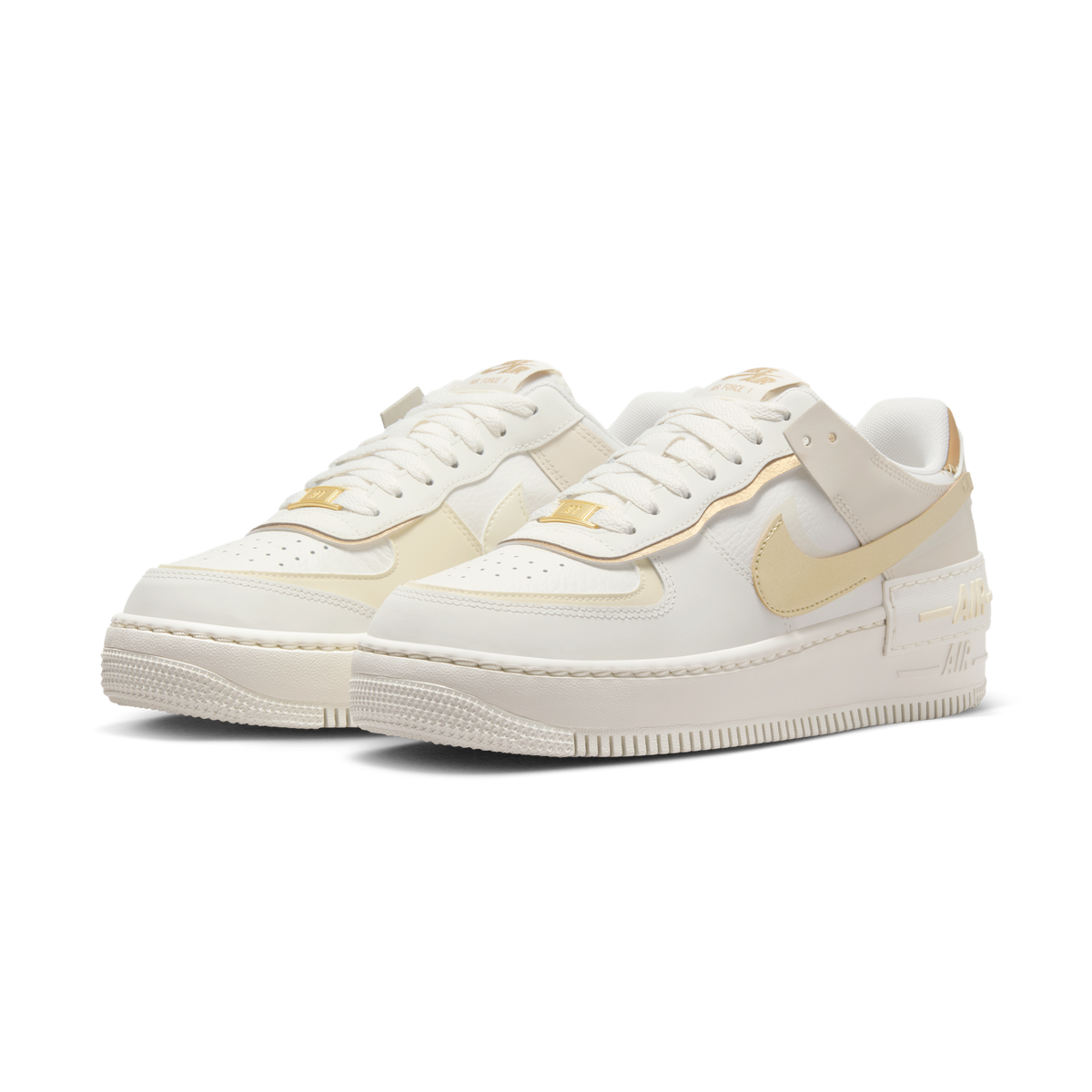 Nike Air Force 1 Shadow Sail Coconut Milk Metallic Gold (Women's)