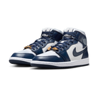 Jordan 1 Mid Football Grey White Midnight Navy (Women's)
