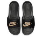 Nike Victori One Slide Black Metallic Gold | CN9675-006