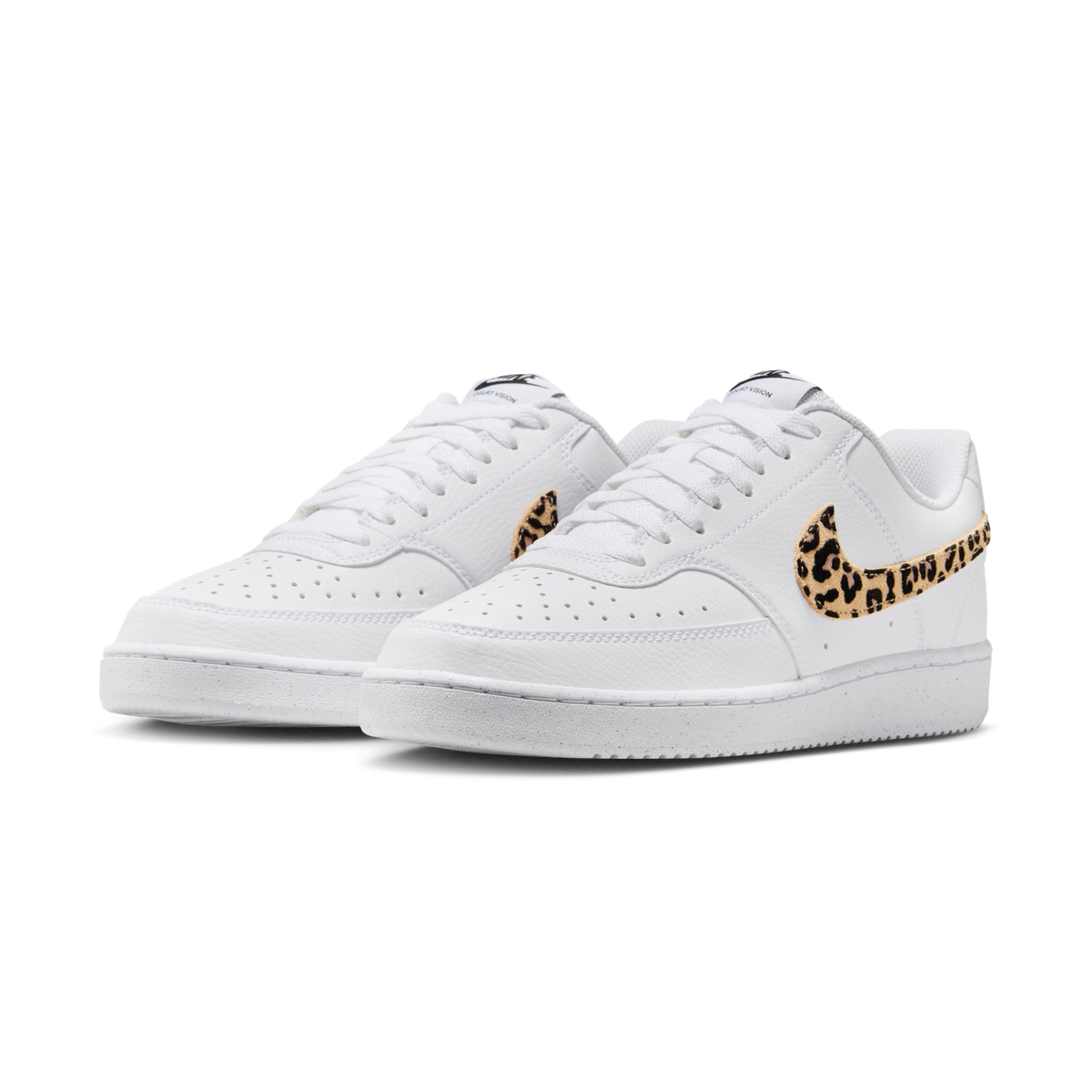 Nike Court Vision Low SE White Leopard Swoosh (Women's) | IM7646-100